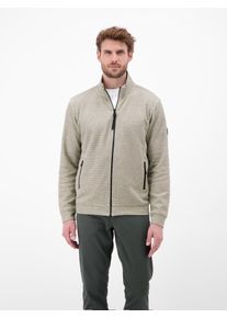 Sweatjacke Lerros, Herren, Gr. L, broken wei&szlig;, Web, Obermaterial: 90% Baumwolle, 10% Polyester, unifarben, normal h&uuml;ftbedeckend, Rundhals, B&uuml;ndchen, Sweatjacken Sweatjacke, mit Stehkragen