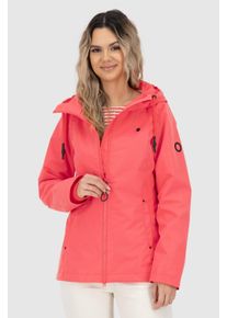 alife and kickin Outdoorjacke ALIFE & KICKIN "LilouAKA", Damen, Gr. XS, sunset coral, Web, Obermaterial: 100% Polyester, unifarben, figurbetont Po-bedeckend, ohne Ausschnitt, Windstopperb&uuml;ndchen, Jacken Outdoorjacke, leichte, taillierte &Uuml;bergangsjacke mit verstellbarer Kapuze