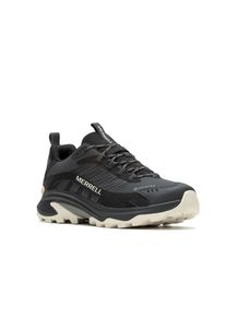 Wanderschuh Merrell "MOAB SPEED 2 GORE-TEX", Herren, Gr. 41, schwarz (schwarz, moon), Synthetik, Schuhe Wanderschuh, wasserdicht dank Gore-Tex Membrane
