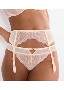 Strumpfband Triumph "Palina Waves of Glow Suspender Belt", Damen, Gr. S, porcelain, Spitze, Obermaterial: 77% Polyamid, 23% Elasthan, Strumpfhalter Strumpfband, Triumph x Palina Rojinski
