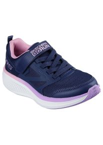 Sneaker Skechers "GO RUN ELEVATE 2.0", M&auml;dchen, Gr. 33, blau (navy), Lederimitat, Textil, kontrastfarbene Details, Schuhe Sneaker, Freizeitschuh mit Klettverschluss, Gr&ouml;&szlig;enschablone zum Download