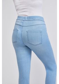 7/8-Jeans WONDERJEANS, Damen, Gr. 46, L&auml;nge 26, blau bleached, Denim/Jeans, Obermaterial: 88% Baumwolle, 10% Polyester, 2% Elasthan, straight fit 7/8-L&auml;nge, Jeans 7/8-Jeans, Figurschmeichelnder WonderStretch