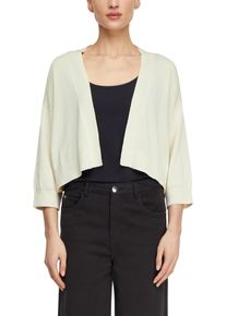 Strickjacke comma, Herren, Gr. L (40), vanilla, Strick, Obermaterial: 66% Lyocell, 34% Baumwolle, unifarben, regular fit normal, ohne Ausschnitt, B&uuml;ndchen, Strickjacken Strickjacke, mit B&uuml;ndchen