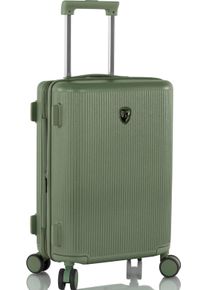 Hartschalen-Trolley Heys "Earthtone, verschiedene Gr&ouml;&szlig;en und Farben", Damen, Gr. B/H/T: 35cm x 53cm x 22cm 43 l, gr&uuml;n (moss), Polycarbonat, Koffer Hartschalen-Trolley, Heys Reisegep&auml;ck TSA Schloss Volumenerweiterung
