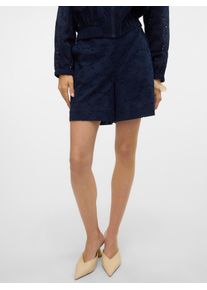 V&eacute;ro Moda Shorts VERO MODA "VMHAY NEW SHORTS WVN", Damen, Gr. L (40), N-Gr, blau (navy blazer), Web, Obermaterial: 100% Baumwolle, unifarben, l&auml;ssig geschnitten ca. Mitte Oberschenkel, Hosen Shorts