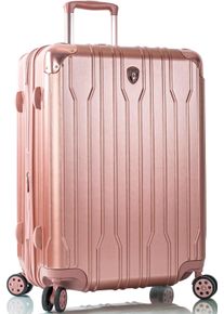 Hartschalen-Trolley Heys "Xtrak, in verschiedenen Farben und Gr&ouml;&szlig;en", Damen, Gr. B/H/T: 45cm x 66cm x 30cm 77 l, rosa (rose gold), Polycarbonat-Verbundwerkstoff, festlich, Koffer Hartschalen-Trolley, Heys Handgep&auml;ck-Koffer TSA Schloss Volumenerweiterung