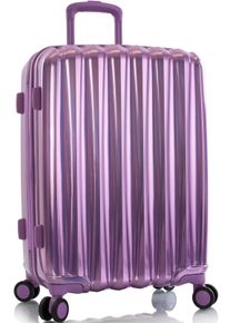 Hartschalen-Trolley Heys "Astro, verschiedene Gr&ouml;&szlig;en und Farben", Damen, Gr. B/H/T: 44cm x 66cm x 26cm 68 l, lila, Polycarbonat-Verbundwerkstoff, festlich, Koffer Hartschalen-Trolley, Heys Reisegep&auml;ck TSA Schloss Volumenerweiterung