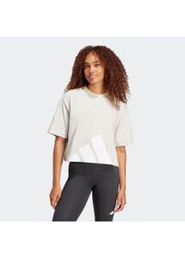 T-Shirt adidas Sportswear "ESSENTIALS BIG LOGO BOYFRIEND", Damen, Gr. XL, wonder alumina, wei&szlig;, Obermaterial: 100% Baumwolle, normal, Rundhals, Shirts T-Shirt