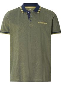 Poloshirt Jan Vanderstorm "Poloshirt MUNAR", Herren, Gr. 3XL, gelb (gelb melange), Obermaterial: 100% Baumwolle CO., Shirts Poloshirt