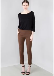 Schlupfhose Imperial, Damen, Gr. L (40), N-Gr, braun (tabacco), Web, Obermaterial: 94% Polyester, 6% Elasthan, unifarben, regular fit kn&ouml;chelfrei, Hosen Schlupfhose, Sommerhose