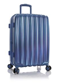 Hartschalen-Trolley Heys "Astro, verschiedene Gr&ouml;&szlig;en und Farben", Damen, Gr. B/H/T: 44cm x 66cm x 26cm 68 l, blau, Polycarbonat-Verbundwerkstoff, festlich, Koffer Hartschalen-Trolley, Heys Reisegep&auml;ck TSA Schloss Volumenerweiterung