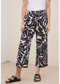 Stoffhose Cecil "Style NEELE", Damen, Gr. XS (36), L&auml;nge 26, rot (mulberry rot), Web, Obermaterial: 100% Baumwolle. Futter: 100% Baumwolle, bedruckt, loose fit lang, Hosen Stoffhose, Sommerhose mit grafischem Muster