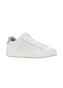Sneaker K-Swiss "COURT BASE II", Damen, Gr. 42, blanc de blanc, plein air, gray down, Leder, Schuhe Sneaker