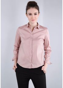 Klassische Bluse Imperial "IMP-C ED4BBE", Damen, Gr. M (38), rosa (quarzo), Web, Obermaterial: 79% Baumwolle, 18% Polyamid, 3% Elasthan, figurumspielend, mit Umschlag, Blusen Klassische Bluse, glockenf&ouml;rmige Form mit Bogensaum