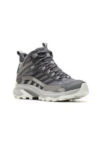 Wanderschuh Merrell "MOAB SPEED 2 MID GORE-TEX", Herren, Gr. 45, grau (asphalt), Synthetik, Schuhe Wanderschuh, wasserdicht dank Gore-Tex Membrane