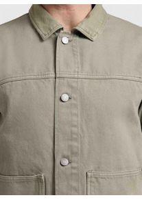 Jeansjacke Khujo "Jeansjacke Barto", Damen, Gr. M, gr&uuml;n (reet gr&uuml;n), Obermaterial: 100% Baumwolle CO., gerade, hoch geschlossener Ausschnitt, abgesteppte Kante, Jacken Jeansjacke, Modische Jacke in Jeans-Optik