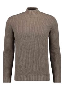 Rundhalspullover Ragman, Herren, Gr. 52, braun (camel), Strick, 95% Baumwolle 5% Kaschmir, ohne Ausschnitt, Pullover Rundhalspullover