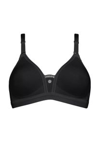 Sport-BH triaction by Triumph "Triaction Trophy N", Damen, Gr. 75, Cup B, schwarz, Single Jersey, Obermaterial: 53% Polyamid, 24% Baumwolle, 22% Elasthan (LYCRA), 1% Viskose, gemustert, leicht gl&auml;nzend, unifarben, BHs Sport-BH, atmungsaktiv und hoher Support