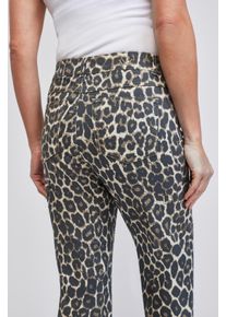 7/8-Jeans WONDERJEANS, Damen, Gr. 46, L&auml;nge 26, leo print, Denim/Jeans, Obermaterial: 68% Baumwolle, 29% Polyester, 3% Elasthan, straight fit 7/8-L&auml;nge, Jeans 7/8-Jeans, Figurschmeichelnder WonderStretch