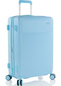 Hartschalen-Trolley Heys "Pastel, in verschiedenen Farben und Gr&ouml;&szlig;en", Damen, Gr. B/H/T: 43cm x 66cm x 24cm 70 l, blau, Polycarbonat-Verbundwerkstoff, Koffer Hartschalen-Trolley, Heys Handgep&auml;ck-Koffer TSA Schloss Volumenerweiterung