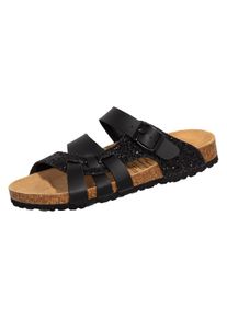 Pantolette Lico "Bioline Pantolette Gleam", Herren, Gr. 42, schwarz, Obermaterial: 100% Synthetik synthetic., Schuhe Pantolette