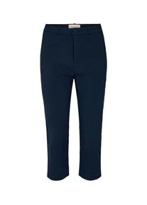 Caprihose Freequent "FQSOLVEJ-CA", Damen, Gr. XL, N-Gr, blau (navy), Web, Obermaterial: 76% Viskose, 21% Polyamid, 3% Elasthan, unifarben, slim fit 3/4-L&auml;nge, Hosen Caprihose, Sommerhose 3/4-L&auml;nge mit Viskose und Stretch