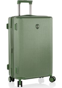 Hartschalen-Trolley Heys "Earthtone, verschiedene Gr&ouml;&szlig;en und Farben", Damen, Gr. B/H/T: 43cm x 66cm x 27cm 76 l, gr&uuml;n (moss), Polycarbonat, Koffer Hartschalen-Trolley, Heys Reisegep&auml;ck TSA Schloss Volumenerweiterung