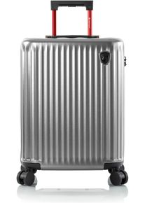 Hartschalen-Trolley Heys "Smart Luggage, in verschiedenen Farben und Gr&ouml;&szlig;en", Damen, Gr. B/H/T: 39cm x 53cm x 23cm 42 l, silber, Polycarbonat, Koffer Hartschalen-Trolley, Heys Handgep&auml;ck Smart Gep&auml;ck mit App-Funktion
