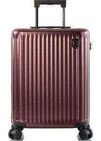 Hartschalen-Trolley Heys "Smart Luggage, in verschiedenen Farben und Gr&ouml;&szlig;en", Damen, Gr. B/H/T: 39cm x 53cm x 23cm 42 l, rot (burgundy), Polycarbonat, Koffer Hartschalen-Trolley, Heys Handgep&auml;ck Smart Gep&auml;ck mit App-Funktion
