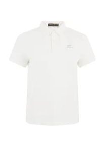 Poloshirt Plein Sport "Pique Polo T-Shirt Reflective Scratch", Damen, Gr. XL, 01, wei&szlig;, Obermaterial: 95% Polyester, 5% Elasthan, Shirts