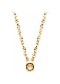 Charm-Kette Leonardo "Halskette Romea Clip&Mix" Gr. 50, gold (gelbgoldfarben), Halsketten, Damen, 50, Edelstahl, L: 50 B: 6mm, B:6mm