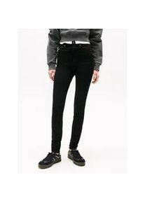 Tommy Hilfiger Skinny-fit-Jeans TOMMY JEANS "Sylvia High Rise Skinny", Damen, Gr. 27, L&auml;nge 30, schwarz (denim schwarz), Denim/Jeans, Obermaterial: 90% Baumwolle, 8% Elastomultiester, 2% Elasthan, skinny fit, Jeans, Eng anliegende Denim Jeans mit hoher Leibh&ouml;he