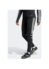 Trainingshose Adidas PERFORMANCE "SQUADRA 25", Damen, Gr. L, N-Gr, schwarz-wei&szlig; (schwarz, wei&szlig;, normal, gr.), Obermaterial: 100% Polyester, Hosen Trainingshose