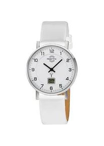 Funkuhr MASTER TIME "Advanced", wei&szlig; (wei&szlig;, wei&szlig;), Armbanduhren, Damen, Funkuhr, Armbanduhr, Quarzuhr, Damenuhr, Datum