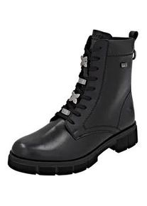 Schn&uuml;rstiefelette Remonte, Damen, Gr. 38, schwarz, Leder, unifarben, Schuhe Schn&uuml;rstiefelette, Outdoorboots, Schn&uuml;rboots mit wasserabweisender TEX-Membran