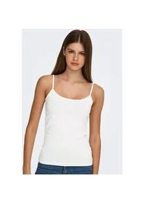 Jacqueline de Yong Tanktop JDY "JDYAVA SINGLET JRS NOOS", Damen, Gr. XL, cloud dancer, Jersey, Obermaterial: 95% Baumwolle, 5% Elasthan, unifarben, regular fit h&uuml;ftlang, Rundhals, Tops Tanktop