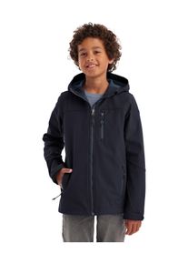 Softshelljacke Killtec "Jungen Softshelljacke", Jungen, Gr. 164, blau (navy), Oberseite: 100% Polyester;R&uuml;ckseite: 100% Polyester;Futter: 100% Polyester, Jacken Softshelljacke, Wasserabweisende Softshelljacke mit Fleece und verstellbaren Details