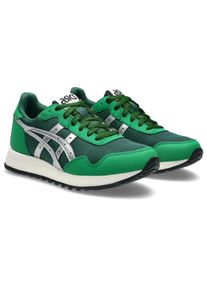 Sneaker asics SPORTSTYLE "TIGER RUNNER II", Damen, Gr. 43,5, silber (grove, pure silber), Synthetik, Schuhe Sneaker