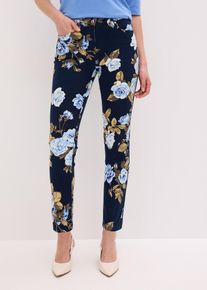 bonprix 7/8-Stretch-Hose aus Baumwolle, blau, Gr.38, elegante 7/8-Stretch-Hose aus Baumwolle, 97% Baumwolle