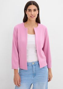 bonprix Scuba-Jacke aus softem Viskose-Mix, rosa, Gr.40/42 (M), Offener Scuba-Blouson mit Taschen