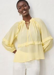 bonprix Tunika mit Seide, gelb, Gr.42, romatische Tunika in sch&ouml;nem Seiden Gemisch