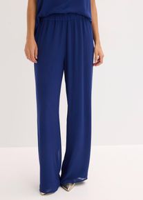bonprix Hose, blau, Gr.38, Chiffon-Hose
