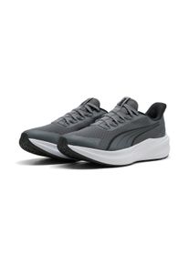 Laufschuh Puma "DASHER LITE SLIPTECH", Gr. 45, cool schwarz gray, Puma schwarz, Puma wei&szlig;, Textil, Schuhe Laufschuh, mit leicht profilierter Gummilaufsohle, mit Schlupfeinstieg