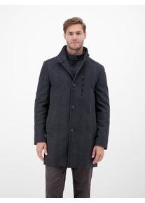 Wollmantel Lerros "Herren-Mantel in Wolloptik", Herren, Gr. 58, classic navy, 63% Polyester, 29% Wolle, 3% Polyamid, 3% Acryl, 2% Viskose, M&auml;ntel Wollmantel