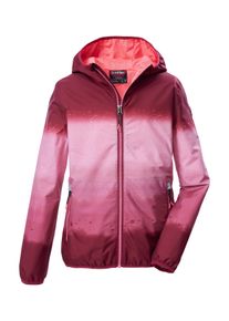 Funktionsjacke Killtec "KOS 155 GRLS JCKT", Kinder, Gr. 116, rot, Obermaterial: 100% Polyester;Futter: 100% Polyester, Jacken Funktionsjacke, Leichte, wetterfeste M&auml;dchenjacke mit All-Over-Print
