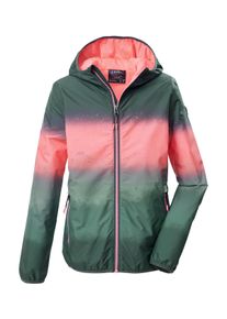 Funktionsjacke Killtec "KOS 155 GRLS JCKT", Kinder, Gr. 176, dunkelgr&uuml;n, Obermaterial: 100% Polyester;Futter: 100% Polyester, Jacken Funktionsjacke, Leichte, wetterfeste M&auml;dchenjacke mit All-Over-Print