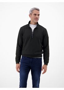 Sweatshirt Lerros "Troyer in hochwertiger Sweatqualit&auml;t", Herren, Gr. M, schwarz, 90% Baumwolle, 10% Polyester, Sweatshirts Sweatshirt, Hochwertige Qualit&auml;t f&uuml;r den Alltag, Regular Fit, Einfarbig