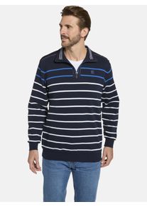 Sweatshirt Babista "Sweatshirt MODASTELLA", Herren, Gr. M, blau (dunkelblau gestreift), Obermaterial: 100% Baumwolle CO., Sweatshirts Sweatshirt
