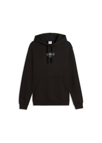 Kapuzensweatshirt Puma "ESS LOGO LAB STORY 1 HOODIE TR", Herren, Gr. M, Puma schwarz, Sweatware, Obermaterial: 68% Baumwolle, 32% Polyester, bedruckt, regular fit normal, angesetztes B&uuml;ndchen, Sweatshirts Kapuzensweatshirt, Regular Fit, mit Kapuze, mit K&auml;ngurutasche, sportlicher Stil