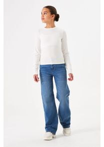 Schlagjeans Garcia "Ilvy", M&auml;dchen, Gr. 152, N-Gr, blau (schwarz used 4471), Denim/Jeans, Obermaterial: 99% Baumwolle, 1% Elasthan, unifarben, loose fit lang, Jeans Schlagjeans, for Girls, mit weitem Bein